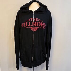 Vintage 80s The Fillmore Black Hoodie with Red Graphic   XXL